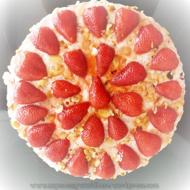 birthday strawberry cake